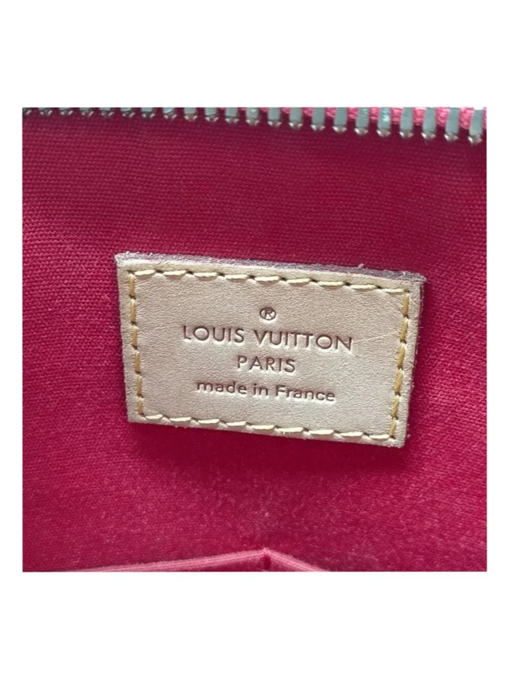 Authentic Louis Vuitton Montebello MM Vernis Rouge Handbag Shoulder Bag